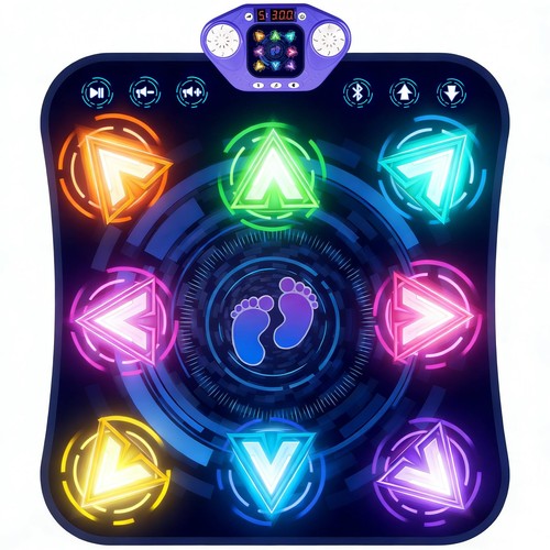 Electronic dance mats with - mats, led